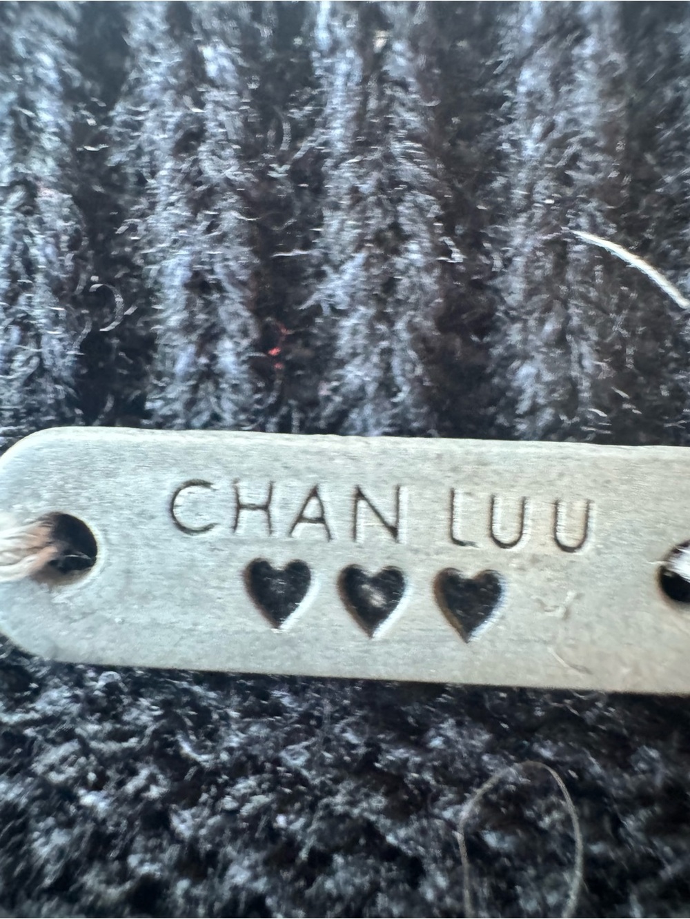 Chan Luu Black Knit High Low Sweater 6-8 Medium - Picture 7 of 8